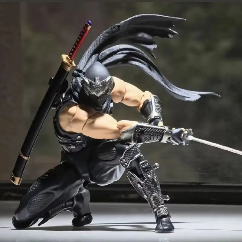 Revoltech Amazing Yamaguchi Ryu Hayabusa Ninja KO Articulated Action Figures Exquisite Model Kit Boy Collectible Trendy Toy Gift