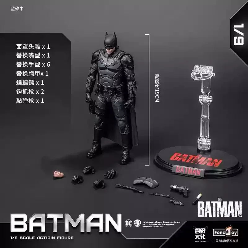 New Original Fondjoy 1/9 Bvs Batman Figure Dc Justice League Figures Big Ben Batman Figurine  Pvc Model Joint Movable Toy Gifts