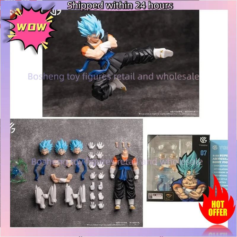 Original YGMW studios Dragon Ball Vegito 007 Vegetto OC TOYS 07 Heroes Super Saiyan Blue Vegito In Stock Anime Action Model Toy