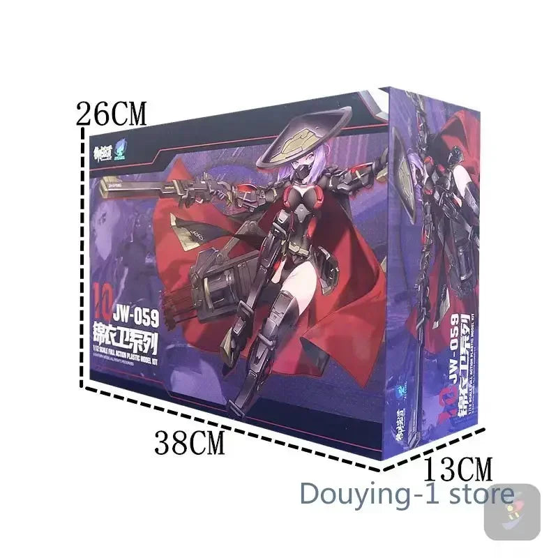 ATKGIRL JW-059 Golden Dynamic Anime Girl Doll Assembly in Stock Model Toy Anime Figure Model Toy