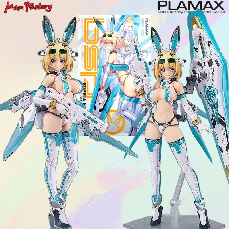 MAX FACTORY Original MODEL KIT PLAMASX BP-01 SOPHIA F SHIRRING  Anime Action Figure Assembly Model Toys  Model Gifts For boys