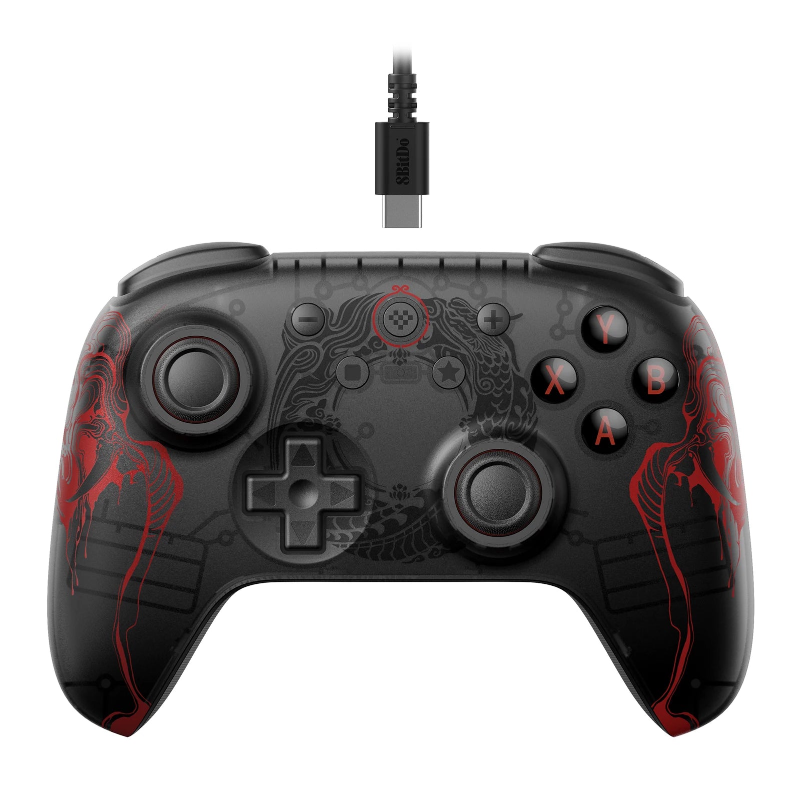 8BitDo Ultimate 2C Wired / Wireless Controller for Windows 10/11 Gamepad Black Myth WuKong with Hall Effect Joystick for Android