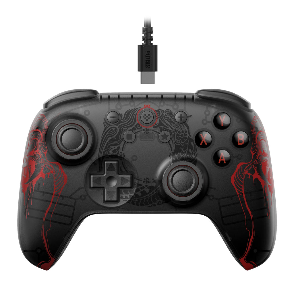 8BitDo Ultimate 2C Wireless Game Controller Wired Gamepad Black Myth WuKong with Hall Effect Joystick for Windows 10 11 Android