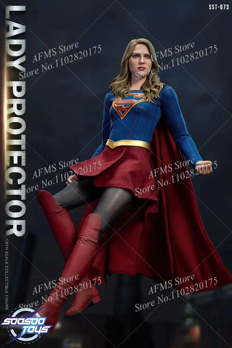 Soosootoys SST-073 1/6 Women Soldier Supergirl Kara Zor-El Melissa Benoist Full Set 12Inch Action Figure Model Collection Toys