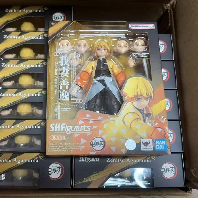 In Stock BANDAI Original Box S.H.Figuarts Demon Slayer Shinobu Kocho SHF Action Figure Model ToyGift for Kid Foam Box Packaging