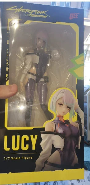 In Stock Animester Damanjiang Gee Original Cyberpunk Edgerunners Lucy Anime Figures Desktop Ornaments Model Collectible Toys Gif