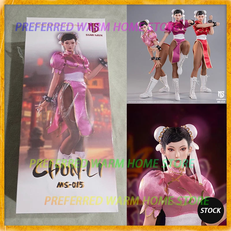 In Stock Original STAR MAN Chun-Li 4.0 Movability Model Toys Collection Starman MS-015A/B/C 1/6 Soft Rubber SF 6