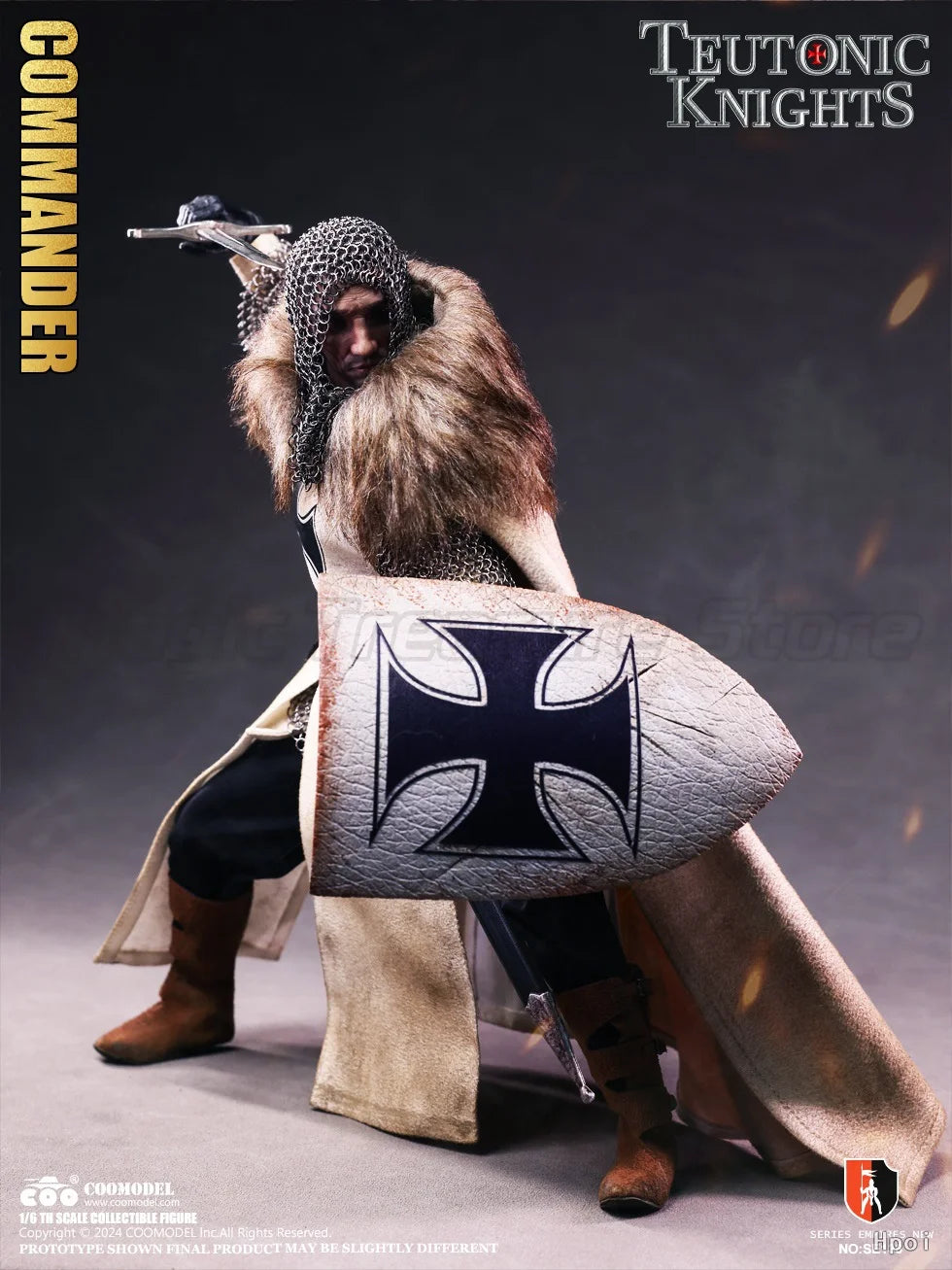 【MT】Original COOMODEL Empire Series SE135 SE136 TEUTONIC KNIGHTS COMMANDER 1/6 Action Figure Toy Collection