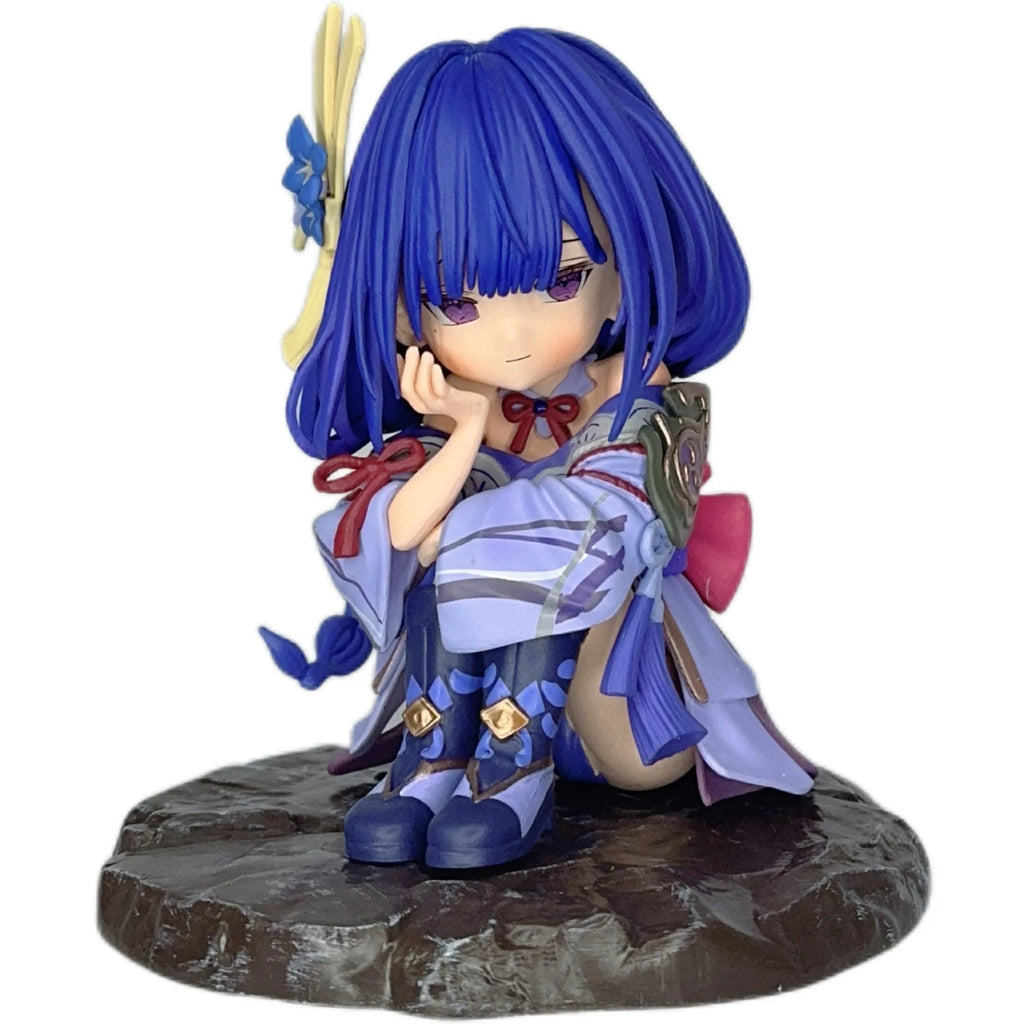 CR Q Version Raiden Shogun GK Figure Genshin Impact Anime Chibi Statue Car Desktop Ornament Collectible Gift For Anime Game Fans