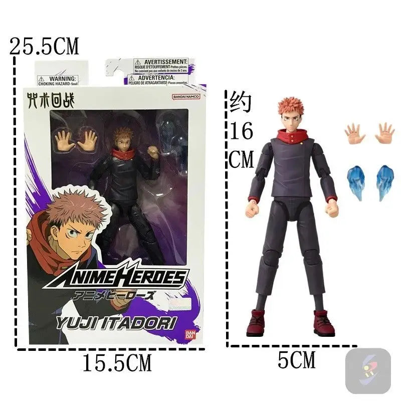 17cm Bandai Original Jujutsu Kaisen Action Figure Gojou Satoru  Itadori Yuji Fushiguro Megumi Action Anime Figure Toy Gifts
