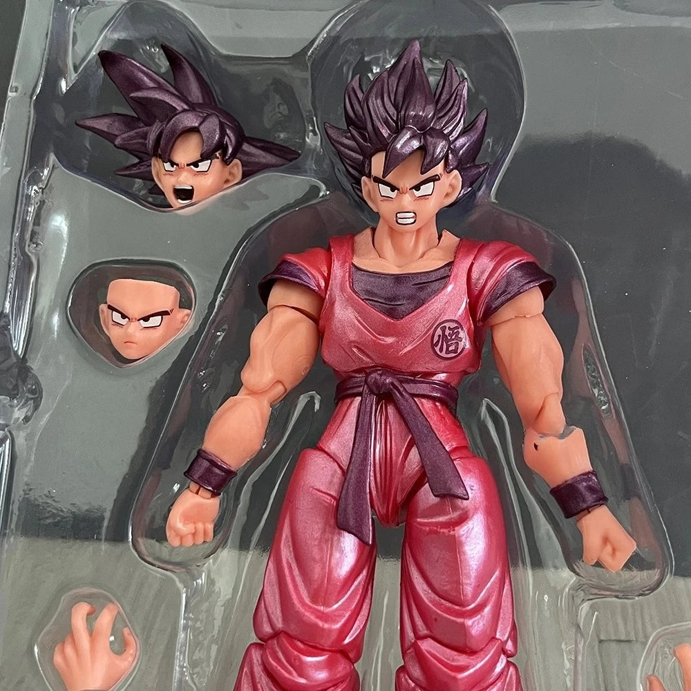 Dragon Ball Z Son Goku Kaiouken Black Wukong Action Figure Anime S.H.Figuarts SHF Model  Collection Toy Gifts