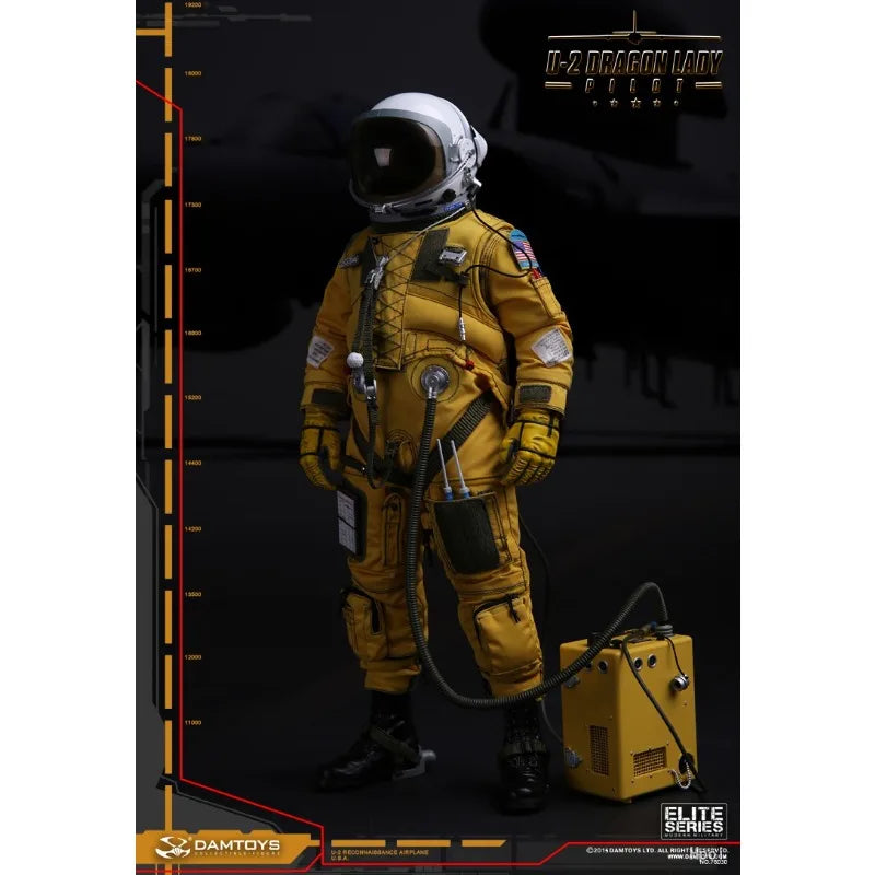 DAMTOYS Genuine 78030 U-2 Reconnaissance Aircraft Pilot U-2 "Dragon Girl" Movable Finished Product Model Boy's Gift Collectibles