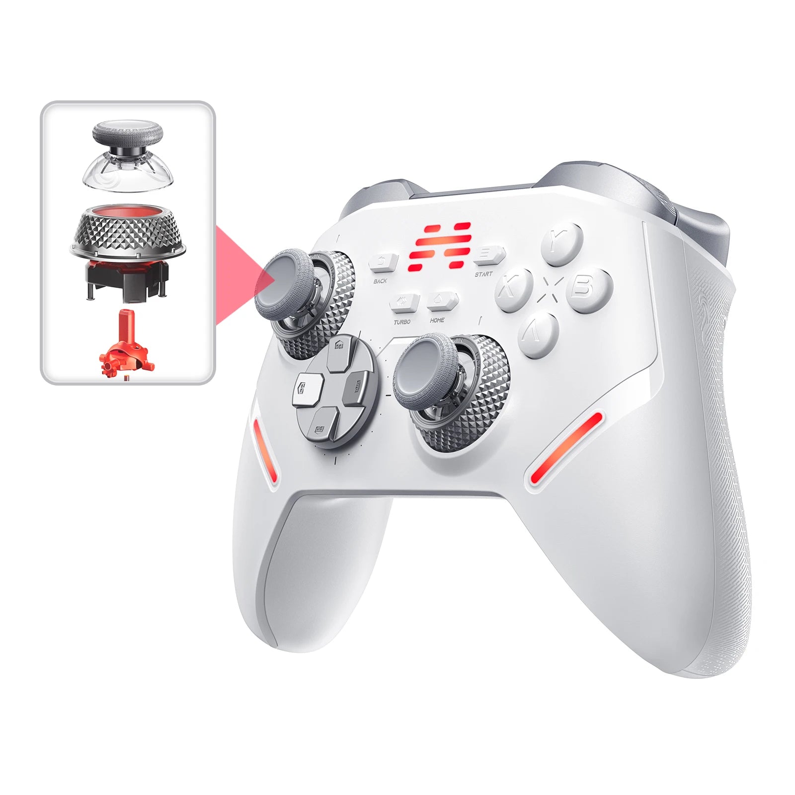 Beitong KP40 Elite Wireless Controller with TMR Joysticks with Bluetooth Gamepad for PC, Switch and Mobile