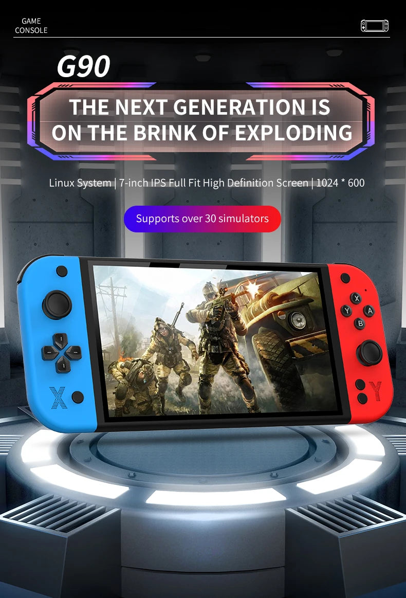 64GB 4000mAh portable handheld game console arcade high-definition For PSP/PS1