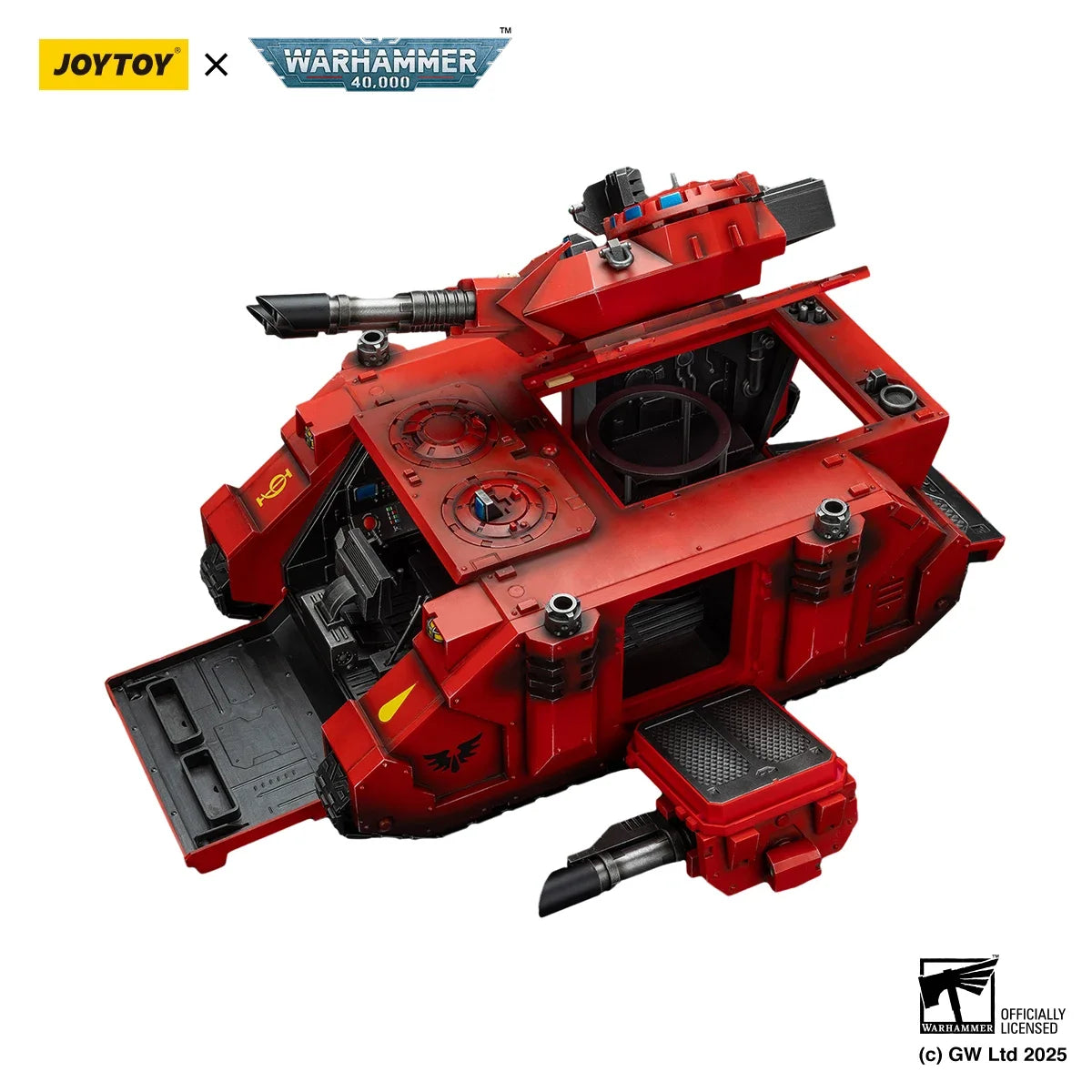 JOYTOY 1/18 Warhammer 40K Action Figures Anime Mech Blood Angels Predator Annihilator with Twin Lascannons