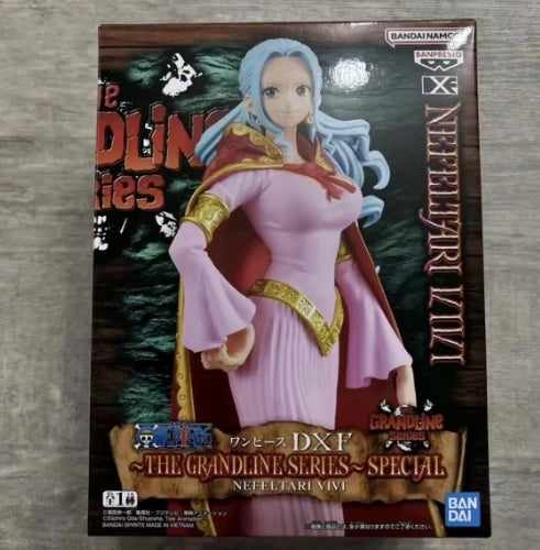 In Stock Bandai Namco Banpresto One Piece Monkey D Luffy Dragon Nefeltari Vivi The Grandline Series Special DXF Figure Model Toy