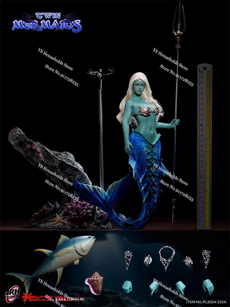 In Stock TBLeague PL2024-225A Blue PL2024-225B Normal Verison 1/6 Sea Beauty Female Monster Action Figure Delicate 12" Doll