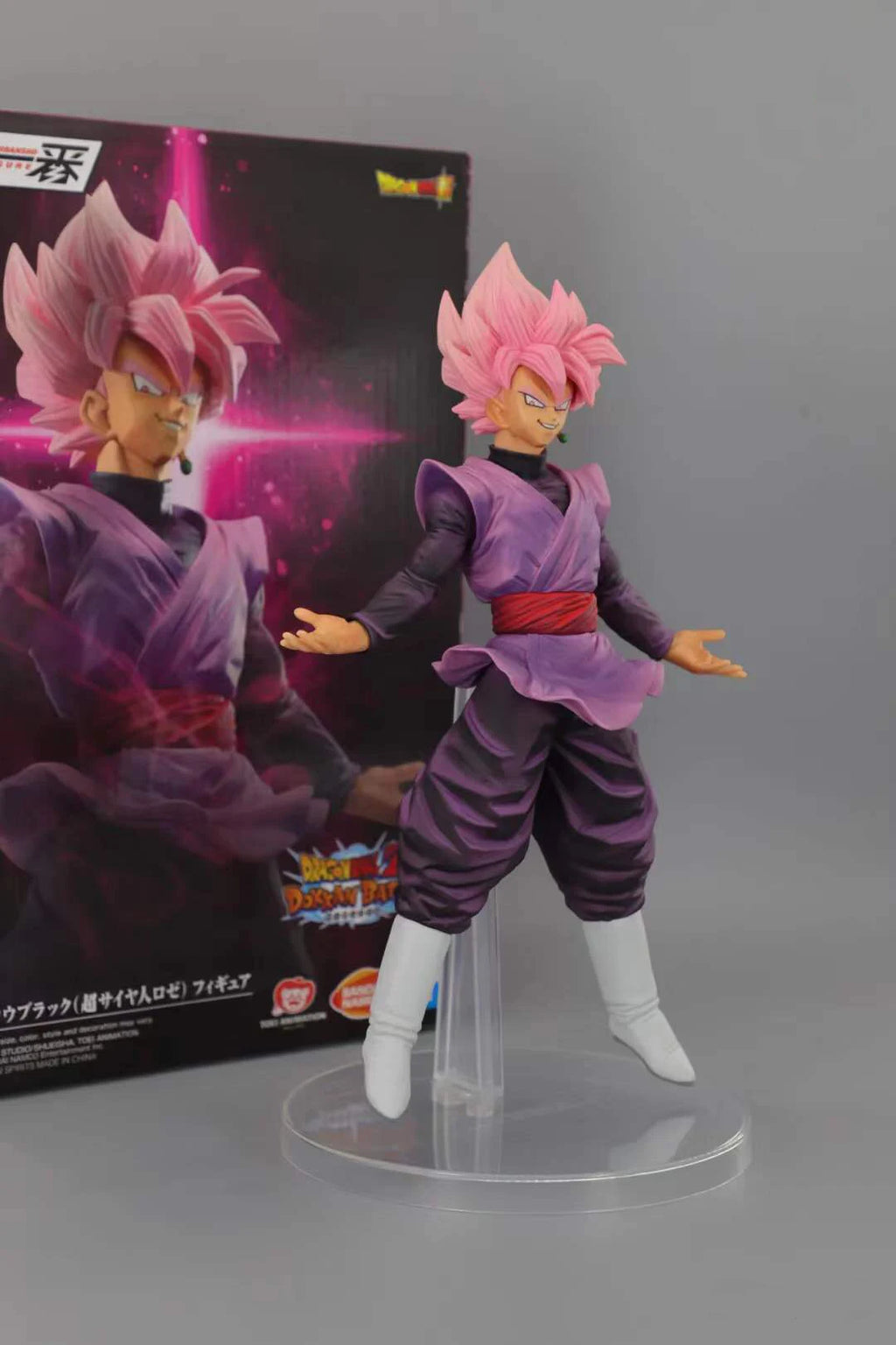 Banpresto Dragon Ball Super Dokkan Battle Pink Goku Prize Figure | Anime Collectible PVC Model, AuthenticCharacter Statue