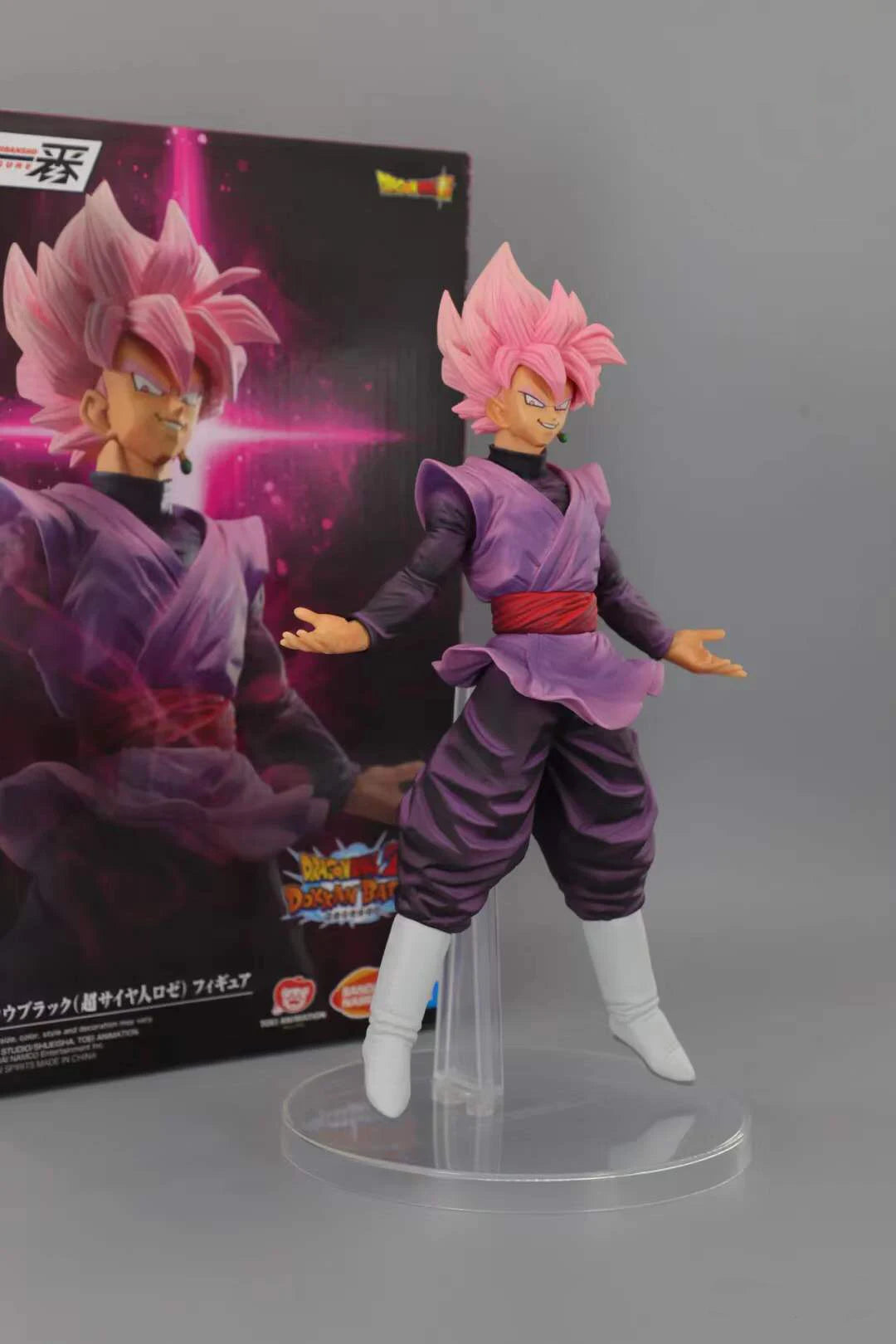 Banpresto Dragon Ball Super Dokkan Battle Pink Goku Prize Figure | Anime Collectible PVC Model, AuthenticCharacter Statue