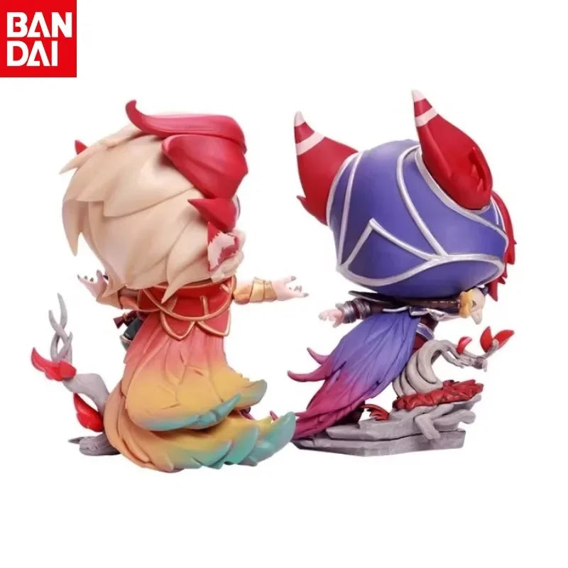 Genuine League of Legends LOL  Action Figure The Rebel Xayah The Charmer Rakan Game Anime Figure Collectible Doll Model Kid Toy