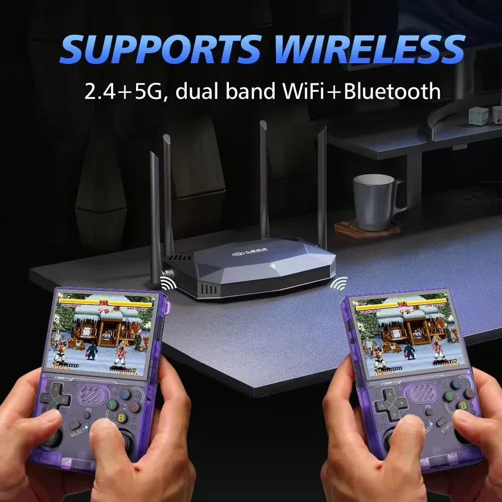 R36XX WiFi Retro Game Console (Upgraded R36S) - ARKOS System 3.5" IPS, 15K+ Games Supported, Portable Pocket, Kids Gift