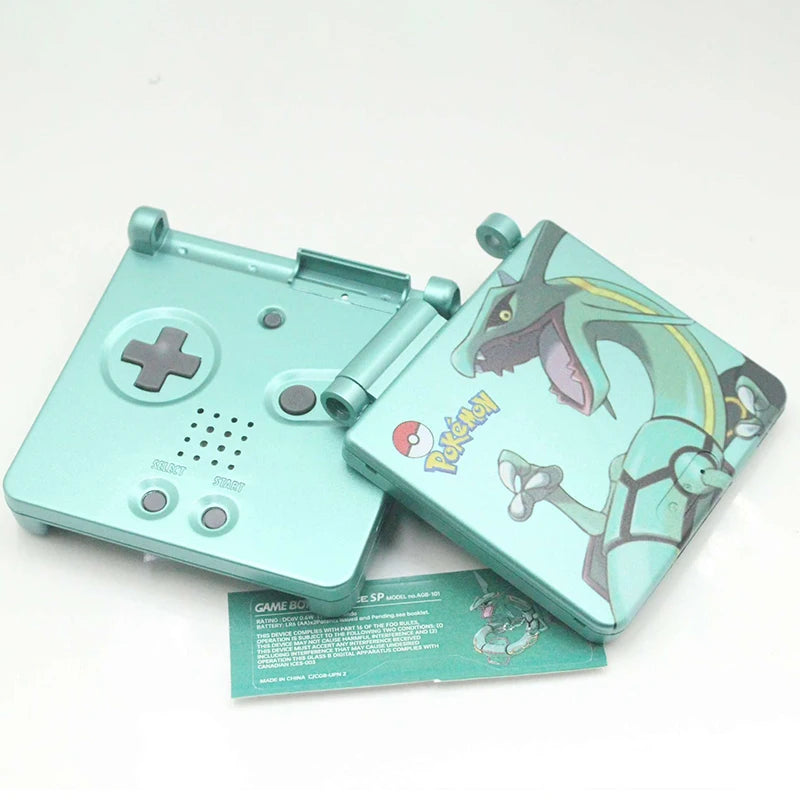 Nintendo GBA SP Packaging and Shell Set Rayquaza Limited Edition with Packaging Box Compatible with ipS screen