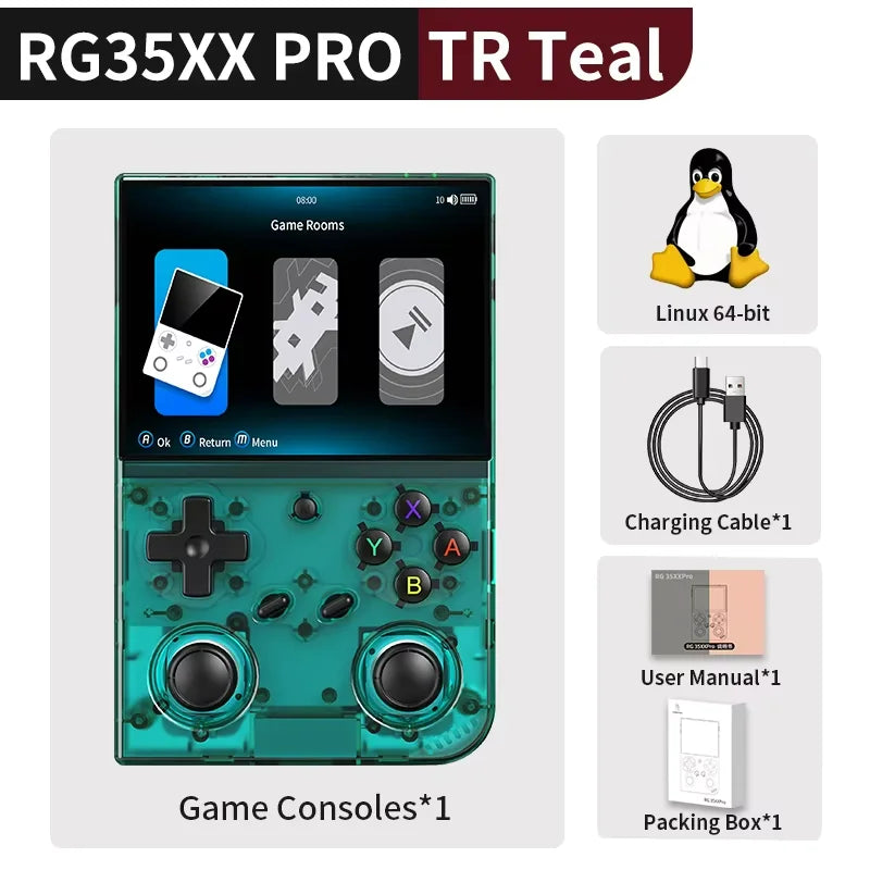 ANBERNIC RG 35XXPro Retro Handheld Game Console RG35XX Pro Gaming Player Support RixelHK WiFi Streaming Controller HD TV Output