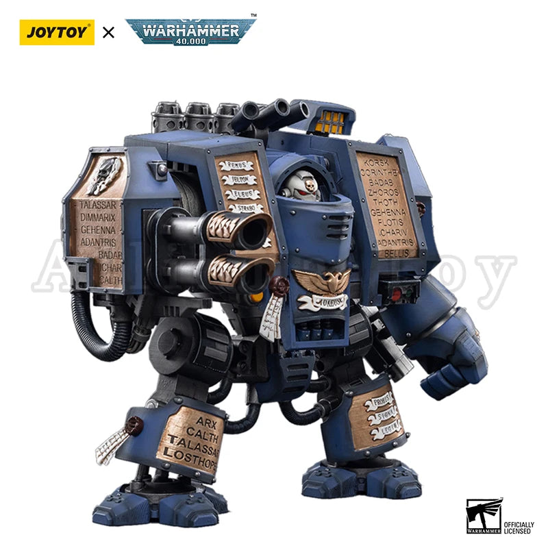 JOYTOY 1/18 Action Figure Mecha 40K Space Marines Ultramarines Venerable Dreadnought Re-issue Version Anime Toy Gift