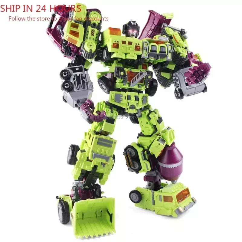 NBK Devastator 6in1 Combiner GT G1 Transformation Action Figure Toy Masterpiece Movie Model MP Deformation Car Robot Kid Gifts
