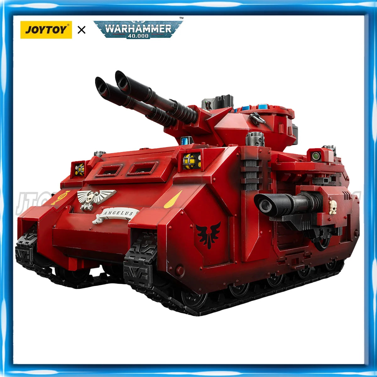 JOYTOY Warhammer 40K 1/18 Blood Angels Predator Annihilator mit Twin Lascannons Anime Figuren Spielzeug
