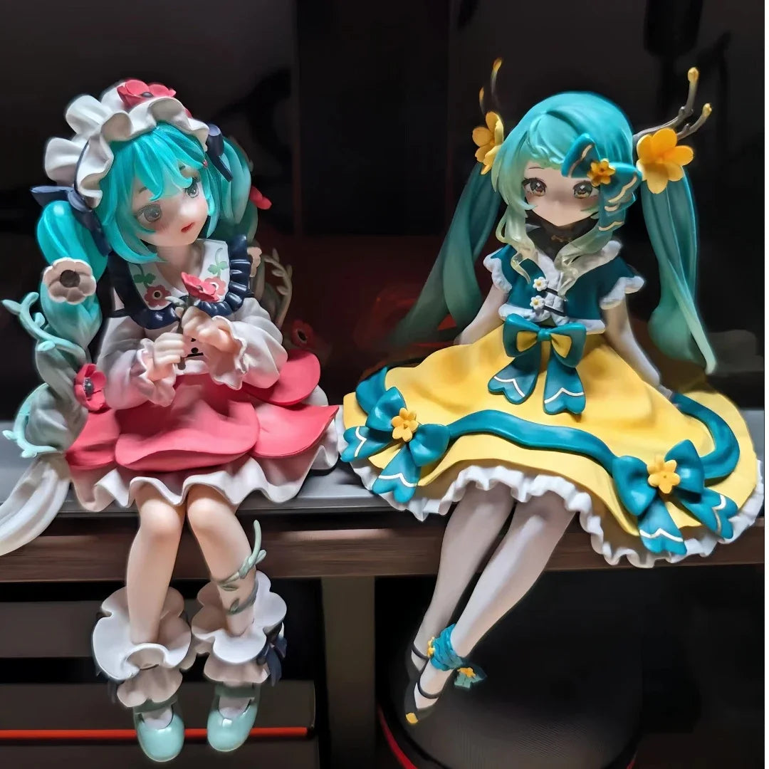 Anime Hatsune Miku Figure Toys Flower Fairy Collection MIKU Kawaii Cartoon PVC Action Figurine Model Dolls Birthdays Gifts Toys