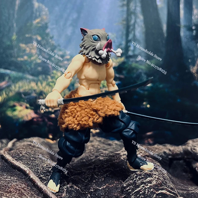 1/12 Хашибира Иносуке Аниме Момче Войник Фигурка Мини Сиво Кафяво Подгъв Модел Играчки Аксесоар за 6" Figma Buzzmod Фигурка Тяло