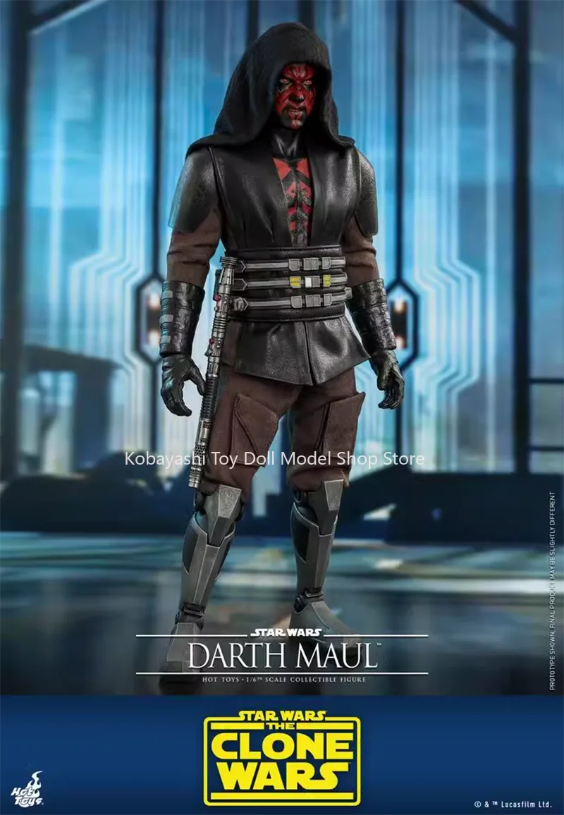 In Stock Hottoys Ht 1/6 Tms024 Star Wars, The Clone Wars Darth Maul Action Figure Model Toy 29cm Collectible Ornament Gift