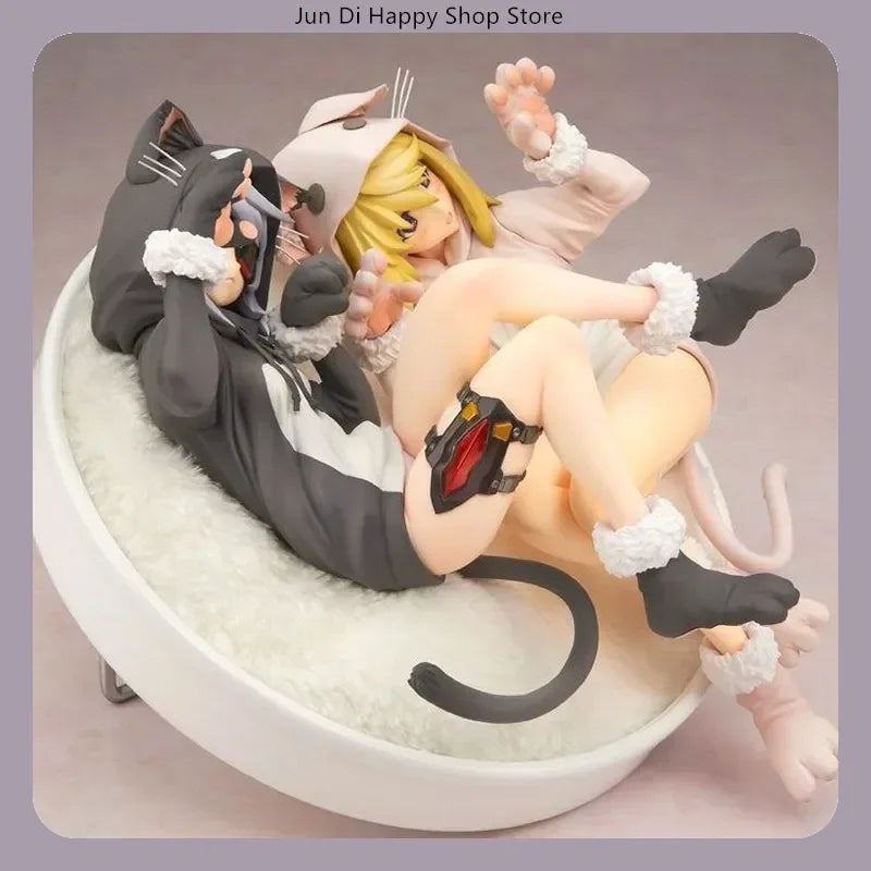 22cm Infinite Stratos Laura Bodewig Charlotte Dunois Anime Figure Cat Mouse Pajama Style Desktop Decoration Toys