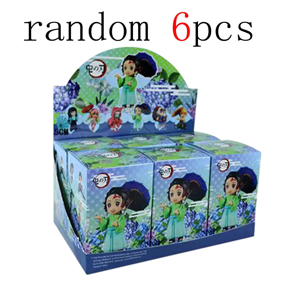In Stock Original Anime Plum Rain Series AB Blind Box Figure Model Desktop Ornament Trendy Toys Collectible Gift