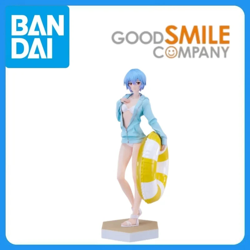 In Stock Genuine Good Smile Company Evangelion Shin Gekijouban Ayanami Rei Beach Queens Pop Up Parade L Anime Cartoon Model Toys