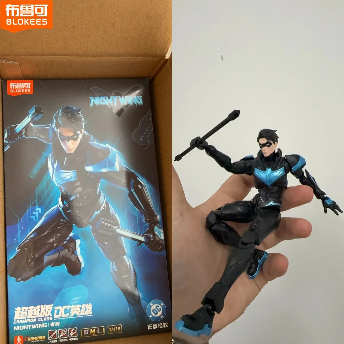 Blokees Original Dc Nightwing Batman Terry Mcginnis Beyond Knightmare Figure Justice League Bruce Wayne Comic Doll Toy Gifts