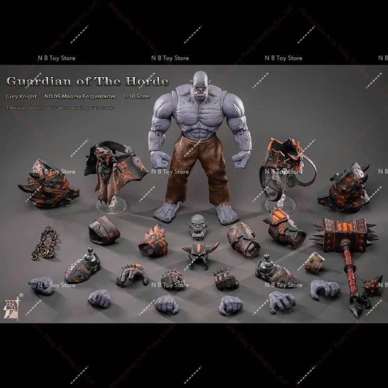 In Stock Original Grey Knight Studio Tribe Guard 05 Melted Flame Casting Action Figure Collectible Gifts for Children