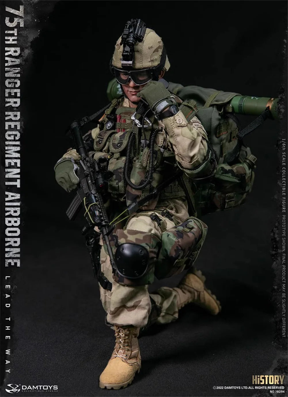 1/6 DAMTOYS DAM 78094 US. 75th Ranger Soldier Regiment Army Man Full Set Action Figure Gift For Fans Collect
