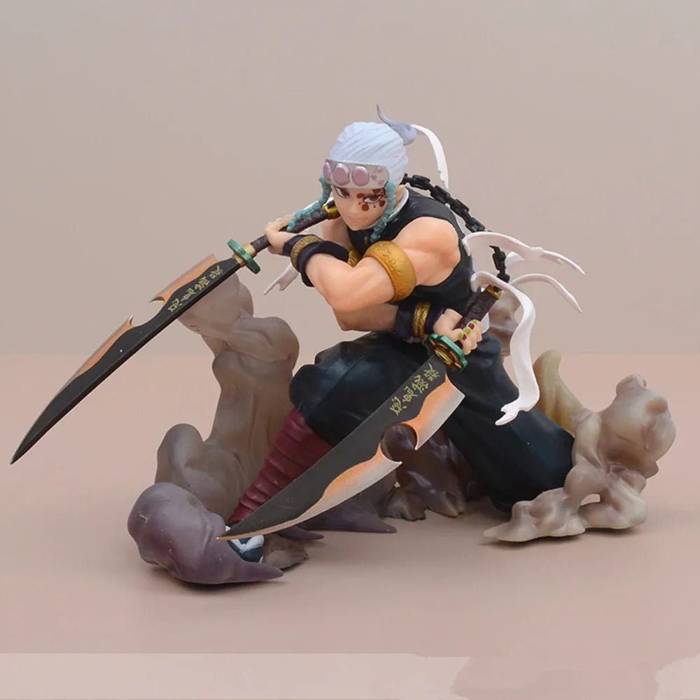 Demon Slayer Uzui Tengen Anime Figure Figuarts ZERO Tengen Uzui Action Figure Kimetsu no Yaiba Figure Adult Model Doll Toys 14cm
