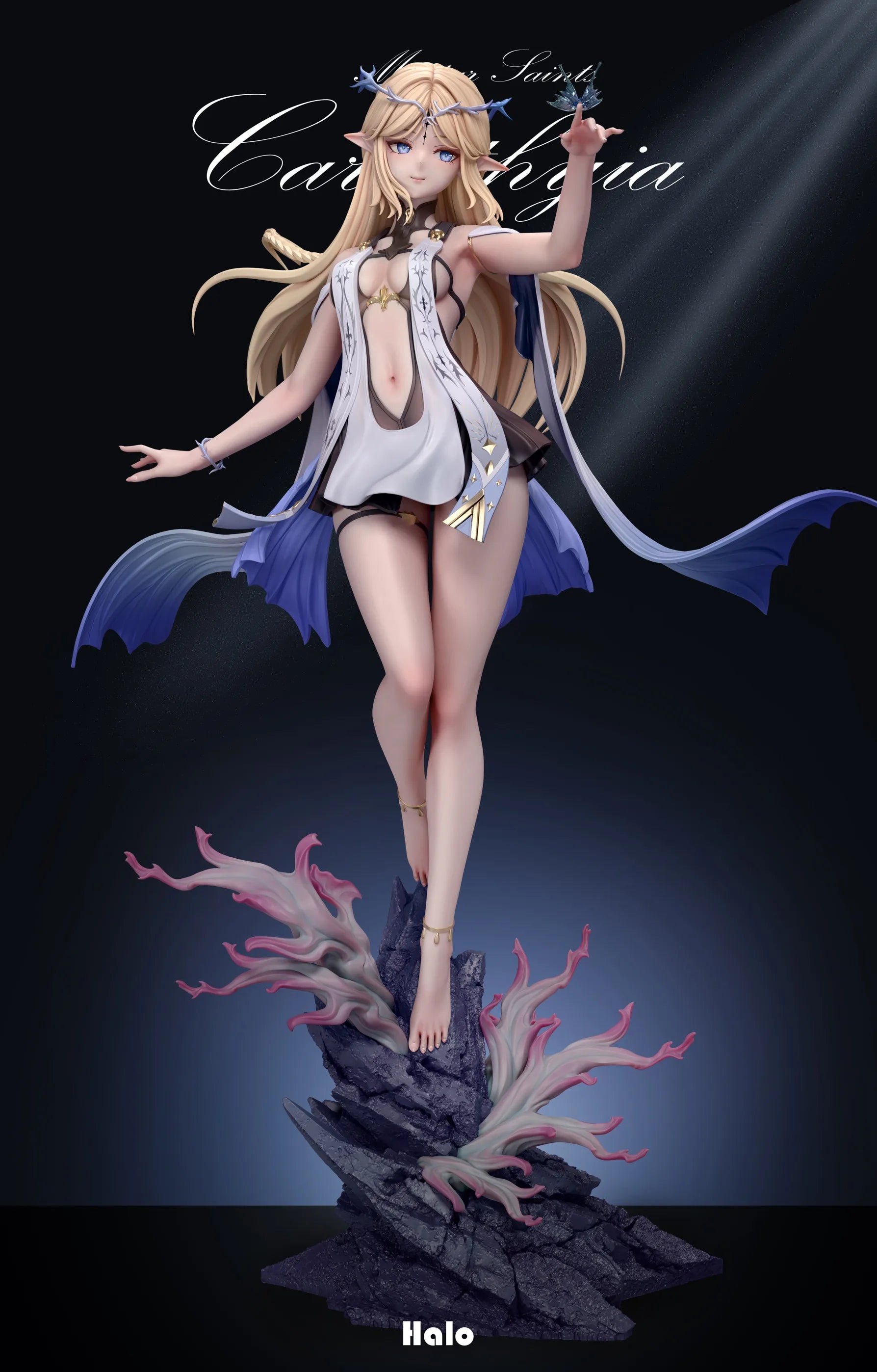 1/4 Resin Halo Studio Gk Wuthering Waves Cartethyia Game Action Figure Collectible Garage Kit Model Statue Toys Gift