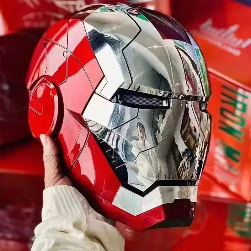 NEW Marvel Avengers 1/1 Iron Man Mk5 Helmet Wearable Automatic Voice-Activated Electric Open And Close Series Toy Birthday Gift