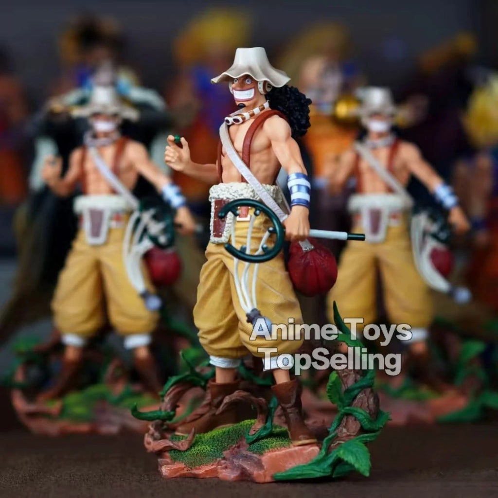 25 cm große Anime-Figur One Piece Figur Usopp Figur Luffy PVC Statue Sammlermodell Spielzeug Geschenk