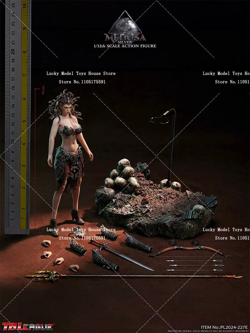 TBLeague PL2024-227 Figure Leg Model Version 1/12 Snake Head Beauty Medusa Soldier Mini Strident Ornament 6inch Figurine Doll
