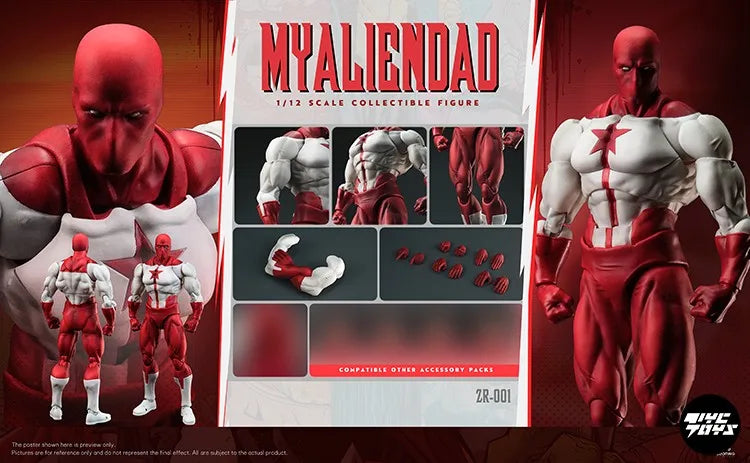 ZOOMRIG Studio Omni Man Action Figure ZR-001 TN-001 1/12 MYALIENDAD Invincible Boy  Collectible Figure Collection Model Toy