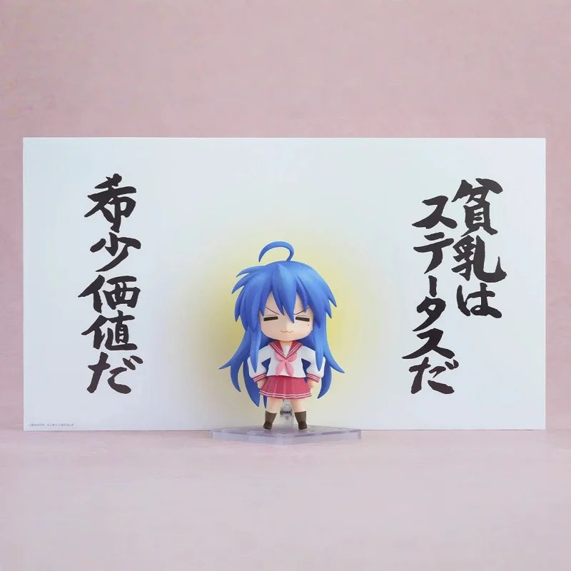 Lucky Star Izumi Konata 2.0 Mini Action Figure Movable Joints High Detail Anime Collectible Articulated Model Desktop Toy Gift