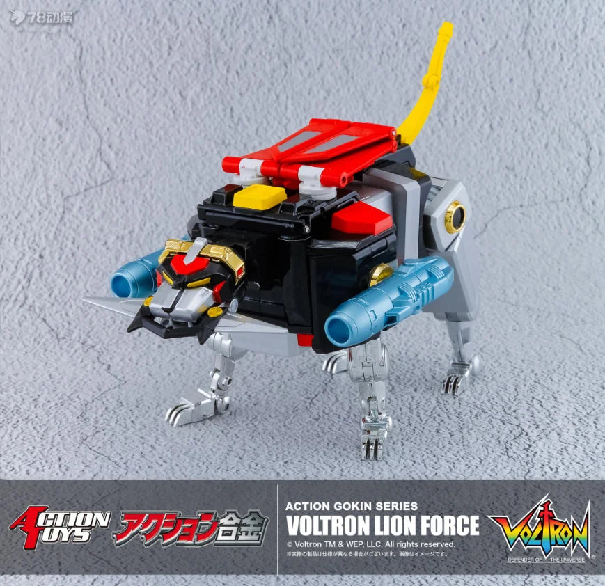 In Stock Action Toys Voltron GoLion LION FORCE Mini Action Movable Model Toys Collection 5 in 1 Combination