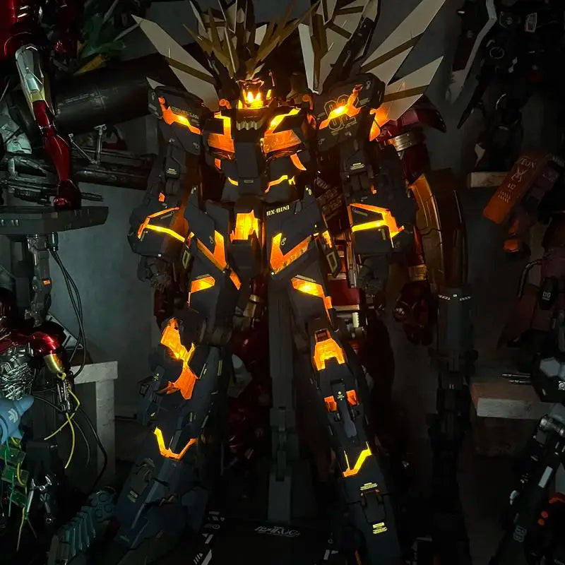 In Stock DABAN PG 1/60 Reprint Rx-02 Unicorn Banshee Anime Action Figure Assembly Model Skeleton Plastic Toy for Collectors