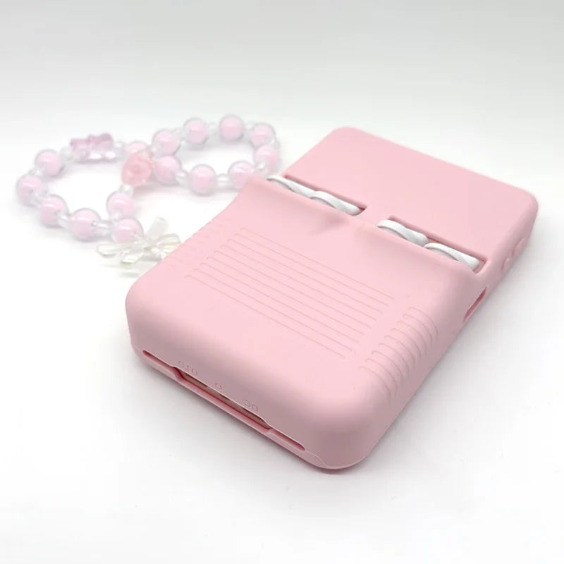 Cute Silicone Kit For R36S handheld game console protective cover with lanyard and tempered glass button cap hildren's gifts