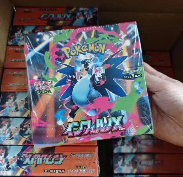 In Stock Pokemon Original Card Trading Ptcg Cartoon Japanese Version M2 Mega Evolution Supplementary Pack Fire Dragon Hell Flame